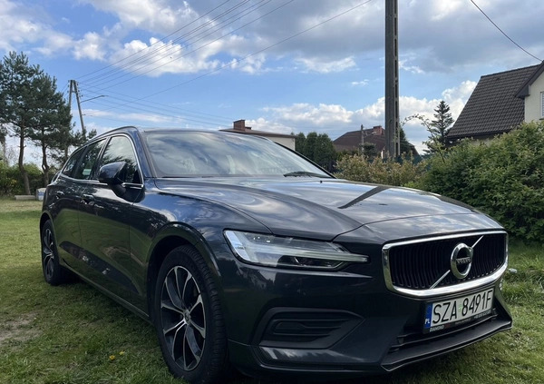 Volvo V60 cena 78900 przebieg: 164000, rok produkcji 2018 z Zawiercie małe 407